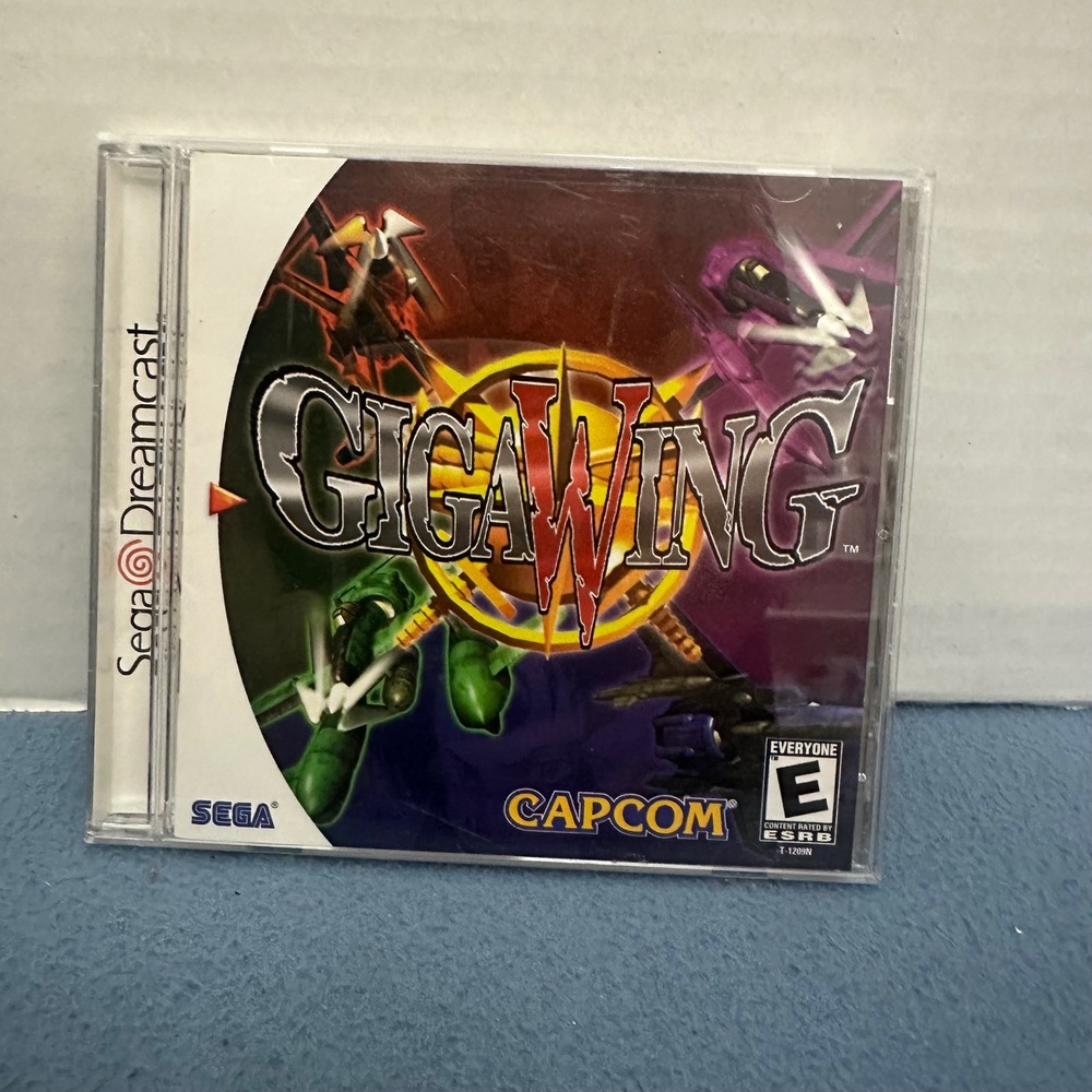 Giga Wing Sega Dreamcast Capcom 2000 CIB Complete with Manual Registration Card